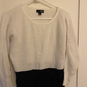 Black and white sweater